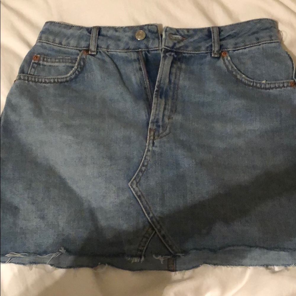 Topshop denim skirt